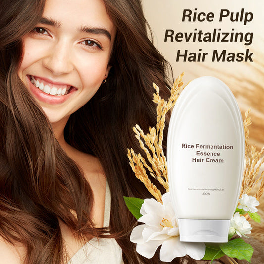 🔥Hot New Products✨Hair cream with rice fermentation essence🧴Limited-time flash sale⏳Buy 2 get 1 free promotion🎉