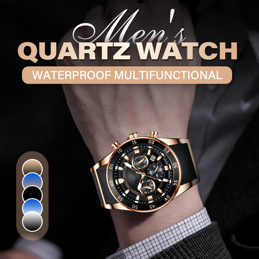 🔥Temporary Half-Yearly Sale🔥Multifunction Men's High-End Business Quartz Watch💎Waterproof Movement🎉