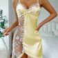 Lace Erotic Lingerie Nightgown with Bow