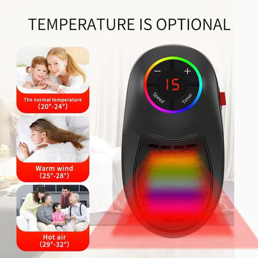 🔥LAST DAY SALE 50% OFF!!🏆Flash Sale⚡ 50K+ SOLD! Almost Gone-💥Easylife Plug-in Go Heater – Portable Ceramic Heater with Adjustable Temperature & Remote Control