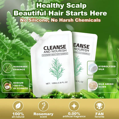 🧴 BUY 2 GET 1 FREE! ✨ Smooth & Glossy Hair Shampoo - Natural growth, deep follicle repair, Sulfate-Free Formula for All Hair Types 🌟📦