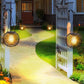 Vintage Metal Solar Lanterns 2PCS Upgraded Hanging Solar Lights Waterproof Outdoor Decorative Lights for Garden Yard Patio Pathway Solar Security Lights