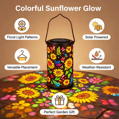 🔥HOT SALE 50% OFF-🌞Colorful Sunflower Glow Solar Garden Lantern
