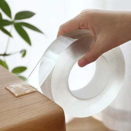 🔥Hot New Products🔥Transparent nano magic tape that leaves no residue, reusable double-sided handle