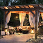 Vintage Metal Solar Lanterns 2PCS Upgraded Hanging Solar Lights Waterproof Outdoor Decorative Lights for Garden Yard Patio Pathway Solar Security Lights