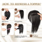 💥Limited Time Big Sale 55% OFF💥 Natural Hair Toppers with Bangs for Women
