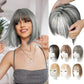 💥Limited Time Big Sale 55% OFF💥 Natural Hair Toppers with Bangs for Women