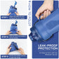 Silicone foldable anti drop sports portable water bottle