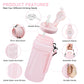 Silicone foldable anti drop sports portable water bottle