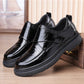 Men’s Business Casual Black Artificial Leather Shoes