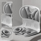 💯Ergonomic back and lumbar support cushion in memory foam for chair
