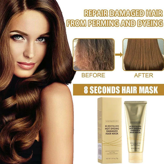 ⏳Limited time 50% discount💥8-second revitalising hair mask for dry and damaged hair🔥（The more you buy, the higher the discount）💥Buy 2 Get 1 Free!!!! 😎