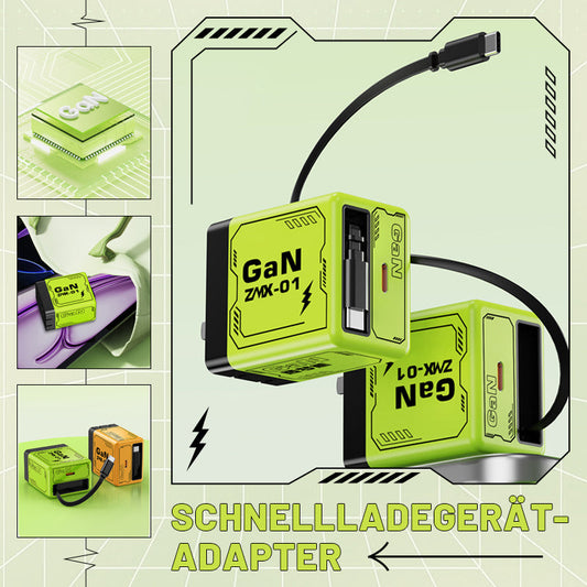 ⏳Limited Time Special! Buy 3 get 2 free ⏰ Quick Charge Adapter with cable and retractable C-connector.