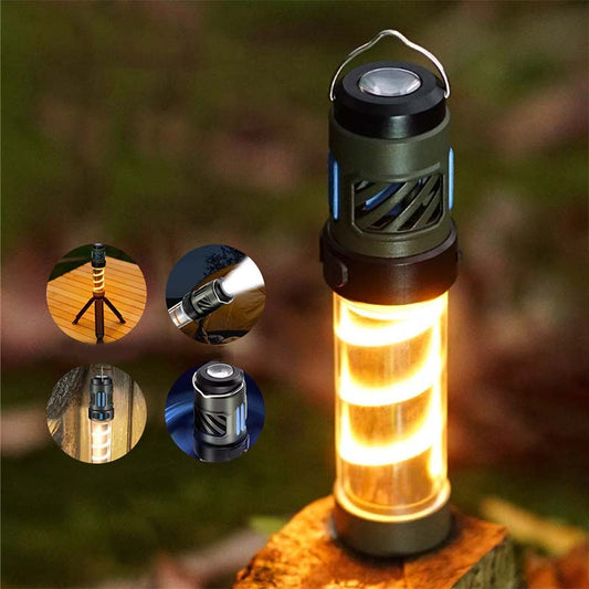 Multi-functional 💥 3 in 1! Rechargeable ✨ portable mosquito repellent, flashlight, camping light 🏆!