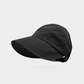 🎉Summer Sun Protection Essentials👒Wide-Brimmed Half-Cap Sun Hat with Hook Closure