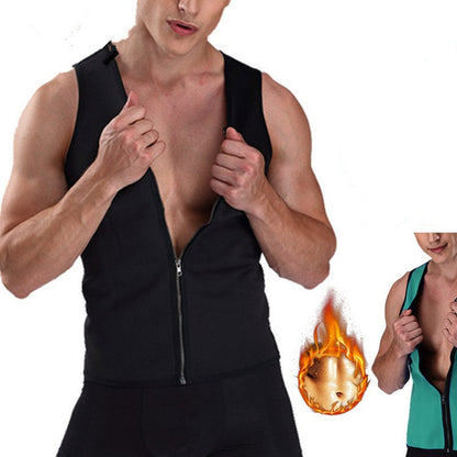🍂Autumn Promotion 74%💥Men's Workout Zipper Body Shaper Tank Top