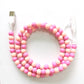 🔥New Hot Products🔥2-In-1 USB to Type-C ＆ Lighting Beaded Charging Cord🌈