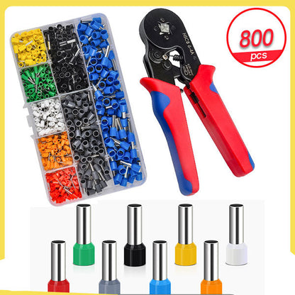 🔧 50% OFF NOW! ⚡ Ratchet Wire Crimper Set – Tubular Terminals, Ergonomic Handle & Professional Electrical Tool 📦🛠️