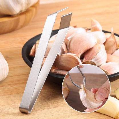 🎉[Creative Gift]🎁 High-Quality 304 Stainless Steel Garlic Peeling Clips for the Kitchen💥Buy 2 Get 3 Free Limited-Time Special Offer