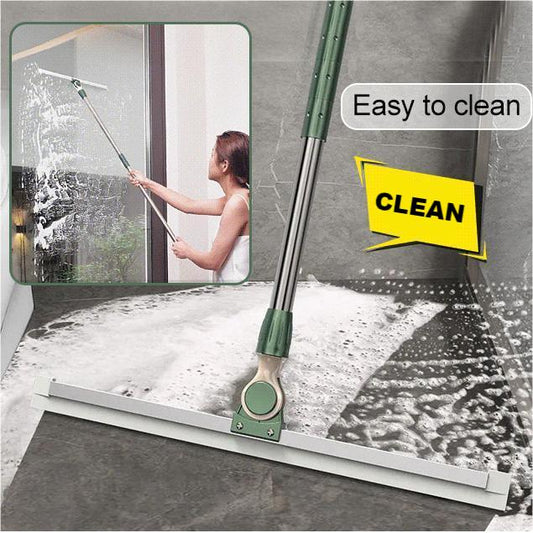 💧 60% OFF! ✨ Multifunctional silicone broom – dry/wet cleaning, removes lint and hair from all types of floors 🏠🧹
