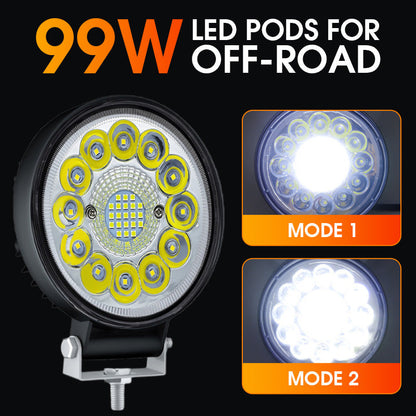 🔥While Supplies Last 50% OFF!🎉4-inch 99W LED Pod for Off-Road