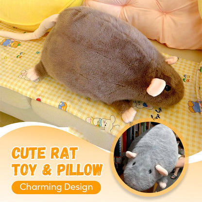 🐭💖Cute Plush Rat Toy & Pillow🎉Limited-time offer: Everything 50% off
