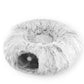 🐾 2-in-1 foldable tunnel bed for cats – Soft, warm, and perfect for indoor use!