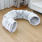 🐾 2-in-1 foldable tunnel bed for cats – Soft, warm, and perfect for indoor use!