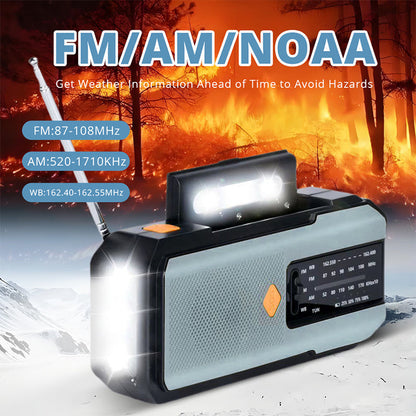 🔥Free shipping-Solar Hand-Crank Emergency Weather Radio