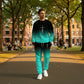 🔥Men's Gradient Color Crewneck Tracksuit Set