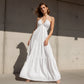 👗 50% OFF NOW! 🌞 Halter Backless Tiered Maxi – Deep V, Adjustable & Flowy Boho (Black/White/Yellow) 🏖️