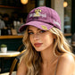 Distressed American Flag Embroidered Cap