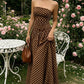 ✨ Women's Polka Dot Strapless Dress - Elegant Vacation Essential! ✨