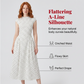 Women’s Elegant Polka Dot A-Line Dress